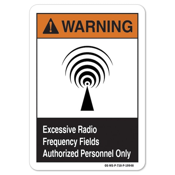 ANSI Warning, 12" Height, 18" Width, Aluminum, OS-WS-A-1218-L-19948